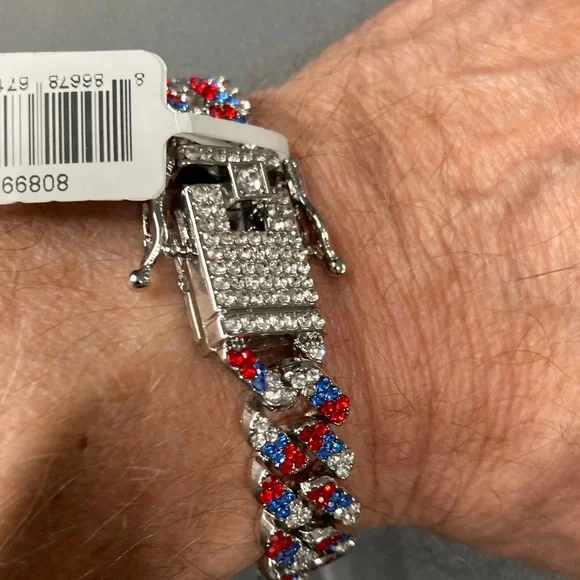 Invicta Elements Men's Drip Chain 8” Bracelet, Freedome Frost (80899) - Picture 5 of 6